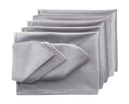 Juego de servilletas de terciopelo de 6 piezas, 42x42 cm, 704-11