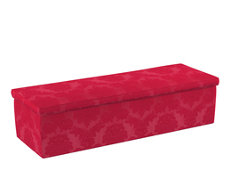 Caja de almacenamiento tapizada