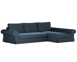Sofá cama Backabro con funda para chaise longue