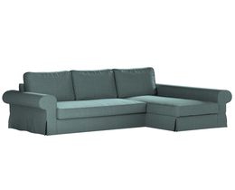 Sofá cama Backabro con funda para chaise longue