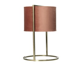 Lámpara de mesa Santos Rosa y Oro