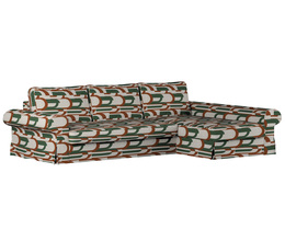 Sofá cama Backabro con funda para chaise longue