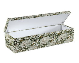 Caja de almacenamiento tapizada