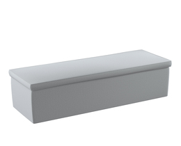 Caja de almacenamiento tapizada