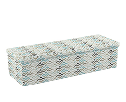 Caja de almacenamiento tapizada