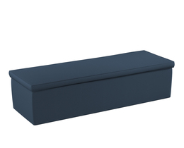 Caja de almacenamiento tapizada