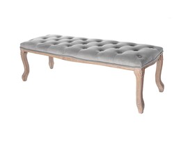 Banco Isacco 114x38x46cm gris