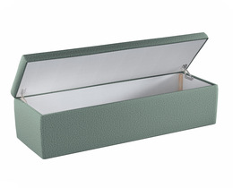 Caja de almacenamiento tapizada