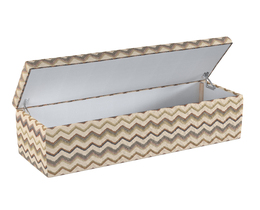 Caja de almacenamiento tapizada