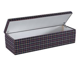 Caja de almacenamiento tapizada