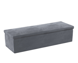 Caja de almacenamiento tapizada