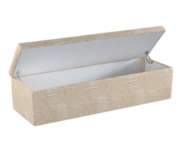 Caja de almacenamiento tapizada