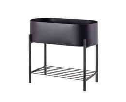 Soporte para plantas Valery Duo 40x19x45cm negro