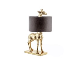 Lámpara de mesa Jirafa Dorada 70cm