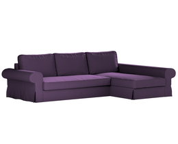Sofá cama Backabro con funda para chaise longue