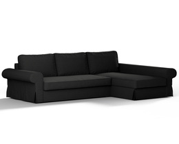 Sofá cama Backabro con funda para chaise longue