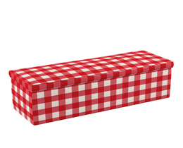 Caja de almacenamiento tapizada