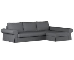 Sofá cama Backabro con funda para chaise longue