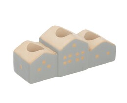 Casas Świecznik 13x5x7cm gris