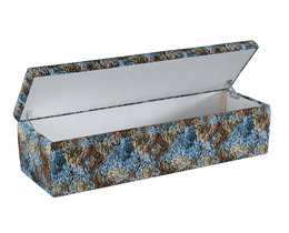 Caja de almacenamiento tapizada