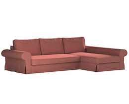 Sofá cama Backabro con funda para chaise longue