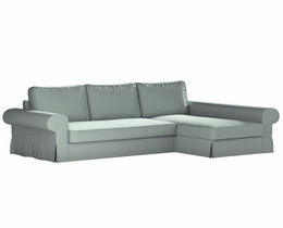 Sofá cama Backabro con funda para chaise longue