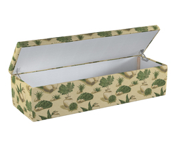 Caja de almacenamiento tapizada