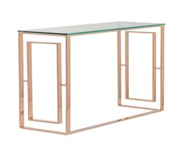 Mesa consola Eternic oro rosa 120x40x80cm