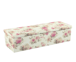 Caja de almacenamiento tapizada