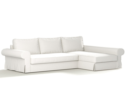 Sofá cama Backabro con funda para chaise longue