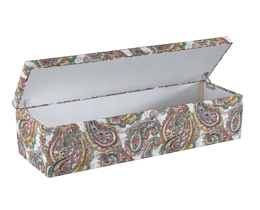 Caja de almacenamiento tapizada