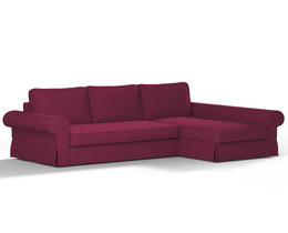 Sofá cama Backabro con funda para chaise longue