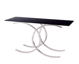 Consola Chica Rose plateada 120x40x78cm