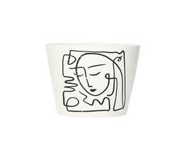 Tapa para maceta Face II de 12 cm