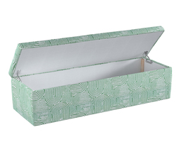 Caja de almacenamiento tapizada