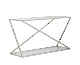 Consola Vertigo plateada 120x40x80cm