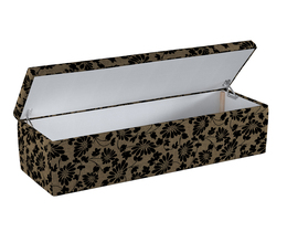 Caja de almacenamiento tapizada
