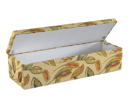 Caja de almacenamiento tapizada