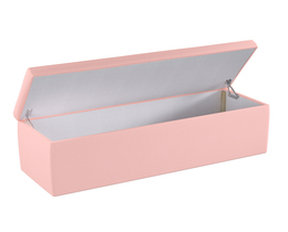 Caja de almacenamiento tapizada