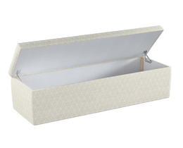 Caja de almacenamiento tapizada