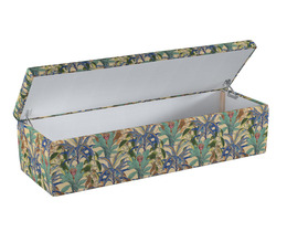 Caja de almacenamiento tapizada