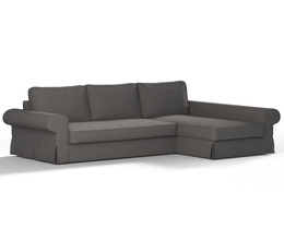 Sofá cama Backabro con funda para chaise longue