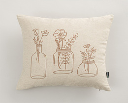 Funda de cojín Rustic Bloom de 45x45 cm