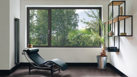 Ventana de madera de un solo panel