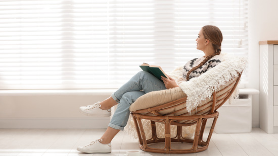 
										Persianas de madera blancas
																						