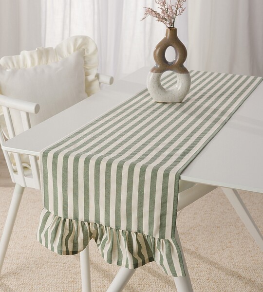 Bieżnik z falbaną 40x160 cm