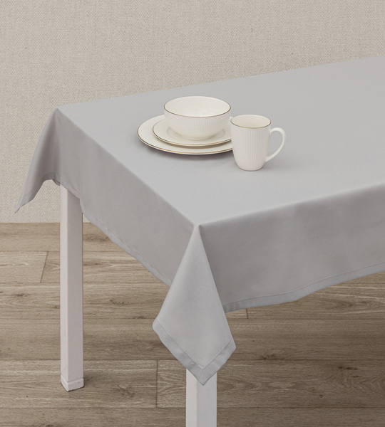 Obrus 140x280 cm jasnoszary