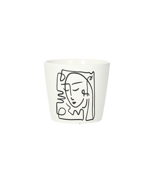 Cover for flower pot Face II 8cm