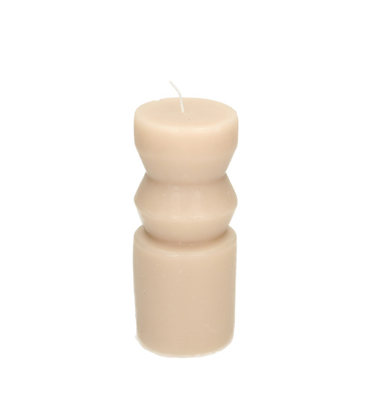 Świeca Cornelia 14cm beige