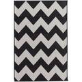 Dywan Modern Chevron black/beige160x230cm
